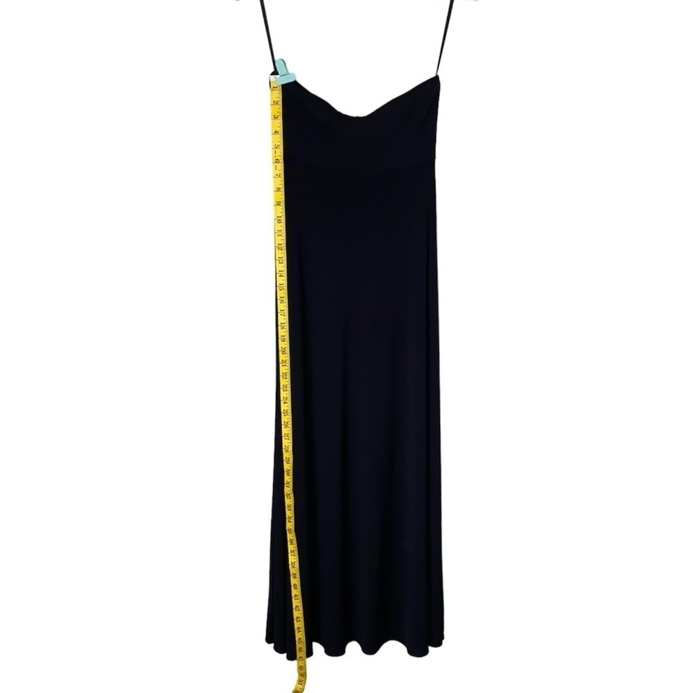BANANA REPUBLIC Factory Maxi Dress Strapless Ruche Top Black Women Size S - Picture 6 of 12
